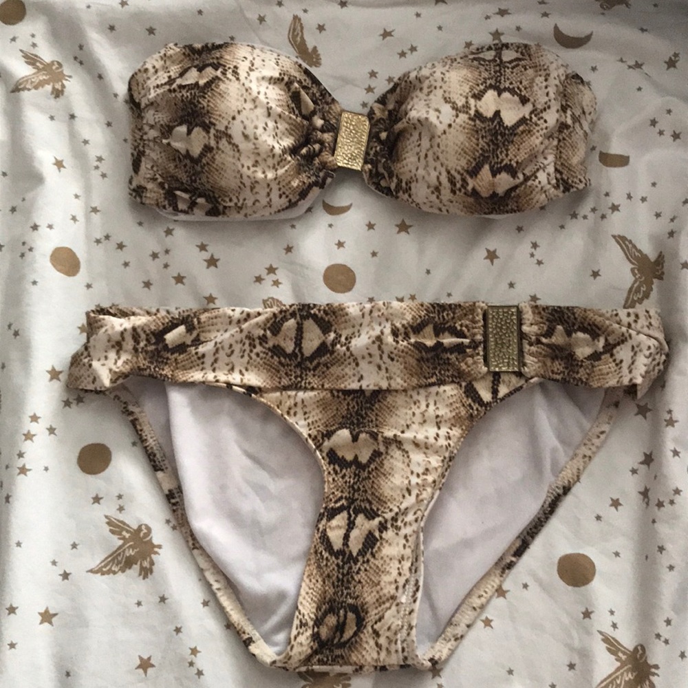 WHBM Snakeskin Bikini Swimsuit
